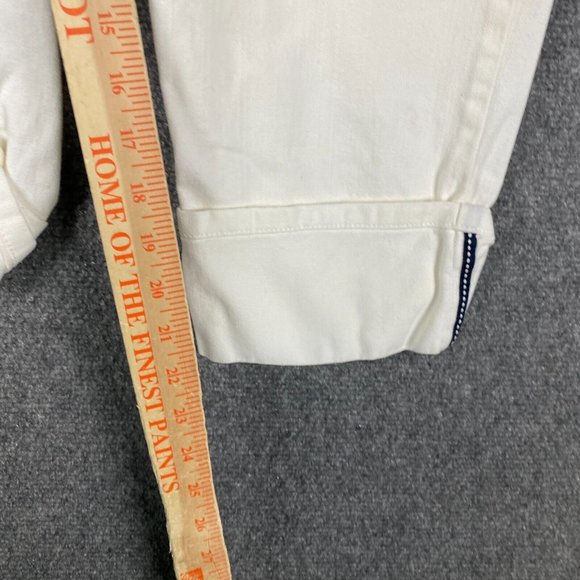 LL Bean Jeans Women's Size 8 Regular Favorite Crop White Cotton Mid Rise - Picture 5 of 7
